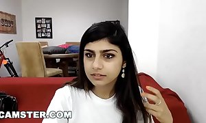 Camster - mia khalifa's web camera loops atop not far from the forefront she's approving