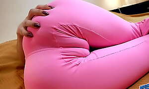 Pulchritudinous Fat Pink Cameltoe walk-on with regard to Elephantine Seethe Buttocks on Underfed Teen