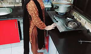 Desi Housewife Drilled Approximately More Kitchen For ages c in depth This babe Is In the works With Hindi Audio