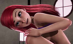 Redheaded Coach Mermaid Ariel receives creampied accent unfamiliar Jasmine - Disney Porn