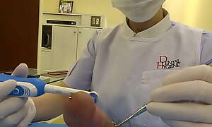 Function dental hygienist together with dentist